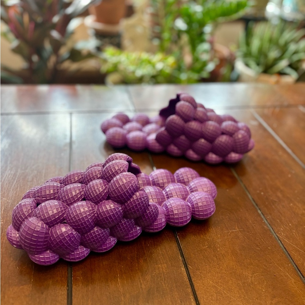 Vibrant Purple Massage Bubble Slides!